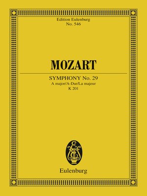 cover image of Symphony No. 29 a major